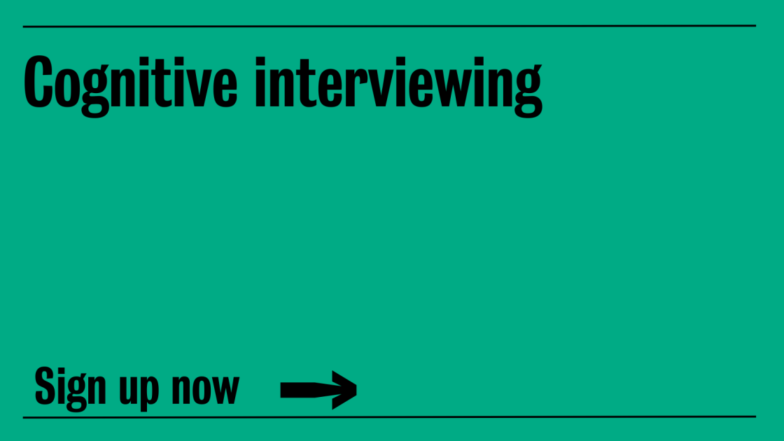 Cognitive Interviewing National Centre For Social Research